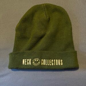 Green neck collectors beanie